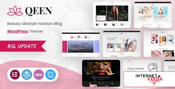 Qeen v1.1 - Fashion Lifestyle Blog WordPress Theme 58181