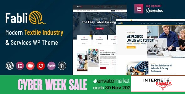 Fablio v4.2 - Textile Industry WordPress Theme + RTL 59201