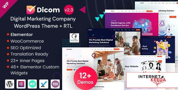 Dicom v2.3 - IT Startup & SEO Marketing Services WordPress Theme 59312