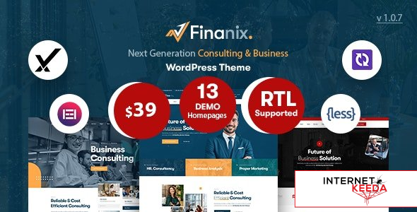 Finanix v1.0.8 - Business WordPress Theme 62030