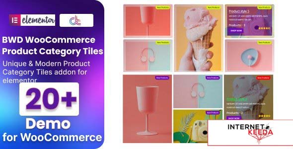 WooCommerce Product Category Tiles Addon For Elementor v1.0 59588