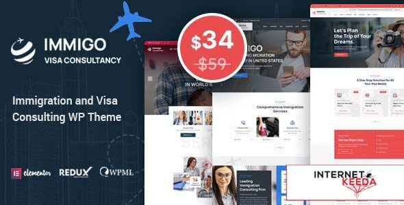 Immigo v1.3 - immigration and Visa Consulting WordPress Theme 59640