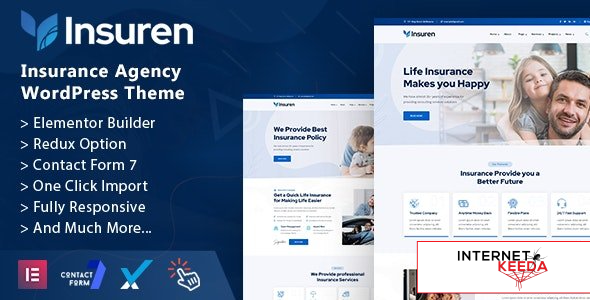 Insuren v1.0 - Insurance Agency WordPress Theme 59659