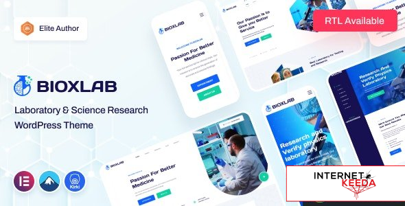 Bioxlab v1.0.7 - Laboratory & Science Research WordPress Theme 64437