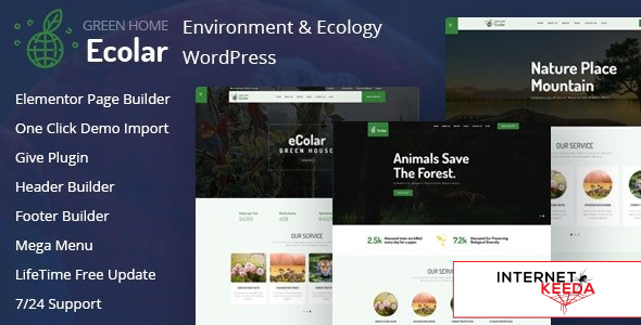 Ecolar v2.0.0 - Environment & Ecology WordPress Theme 60193