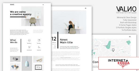 Valno v1.0 - Minimal Creative Multi page Portfolio WordPress Theme 60244