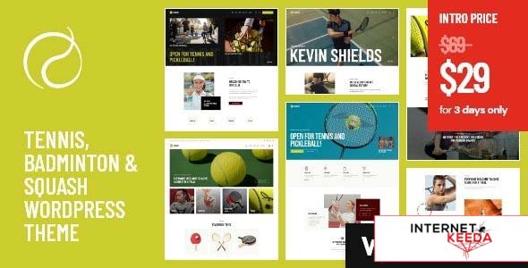 Racquet v1.0 - Tennis, Badminton & Squash WordPress Theme 60400