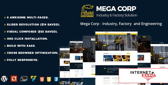 MegaCorp v2.3 - Industry & Factory WordPress Theme 60419