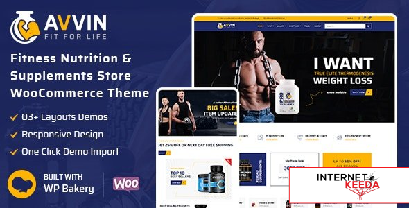 Avvin v1.4 - Fitness Nutrition and Supplements Store WooCommerce Theme 60844