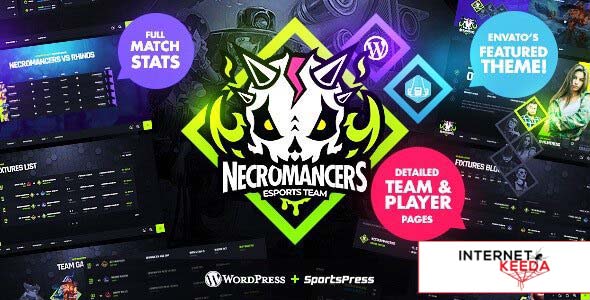 Necromancers v1.2.1 - eSports & Gaming Team WordPress Theme 61017