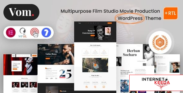 Vome v1.1.1 - Multipurpose Film Studio Movie Production WordPress Theme 61047