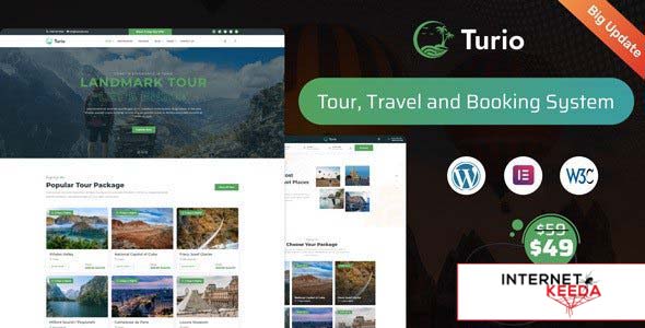 Turio v1.4.0 - Tour and Travel WordPress Theme Tourism Agency 65695