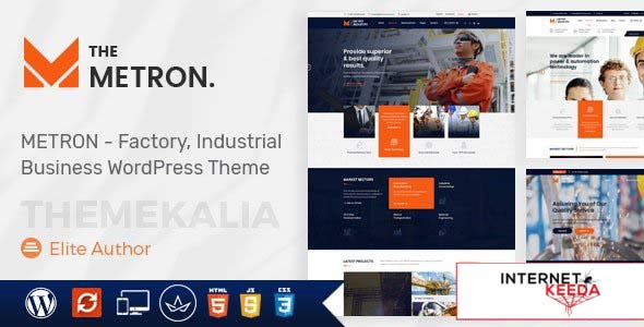 Metron v2.4 - Industry and Construction WordPress Theme 61236