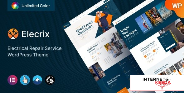 Elecrix v1.0.2 – Electrical Repair Services WordPress Theme 64086