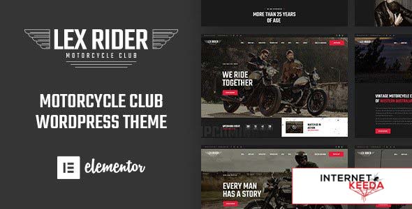 LexRider v1.6.5 - Motorcycle Club WordPress Theme 64681