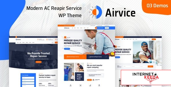 Airvice v1.1.6 - AC Repair Services WordPress Theme 61420