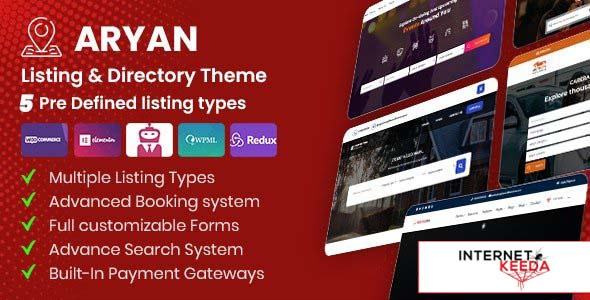 Aryan v1.4 - Listing & Directory WordPress Theme 63007