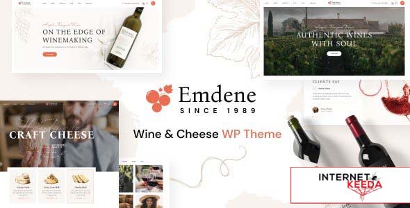 Emdene v1.0.3 - Wine & Cheese WordPress Theme 61717