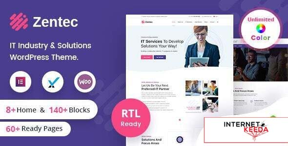 Zentec v2.2 - IT Solutions Company WordPress Theme + RTL 61737