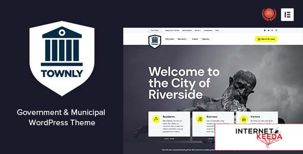 Townly v1.1 - Government & Municipal WordPress Theme 61909