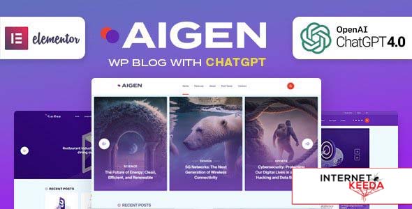 Aigen v1.0 - AI Inspired WordPress Blog Theme 62137