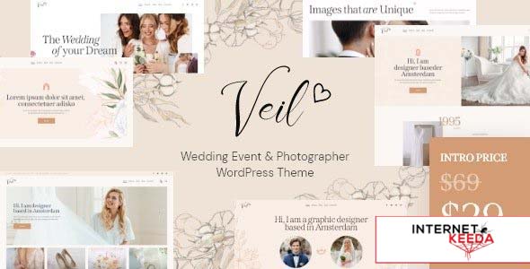 Veil v1.0.0 - Wedding Event & Photographer WordPress Theme 62208