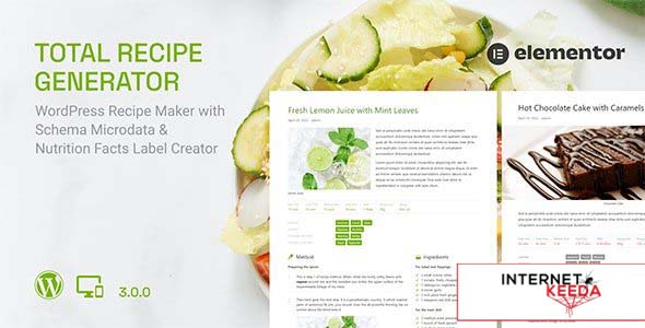 Total Recipe Generator v3.0.0 - Elementor addon 62226