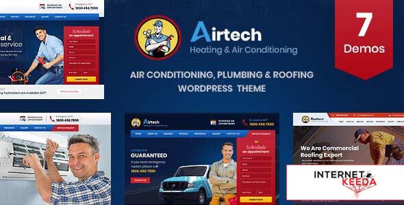 Airtech v3.4 - Plumber HVAC and Repair theme 62595