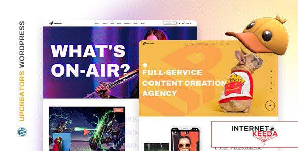 UpCreators v1.0 - Digital Creators WordPress Theme 62601