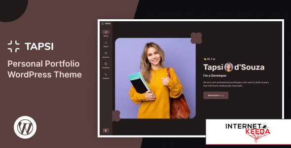 Tapsi v1.0 – Personal Portfolio WordPress Theme 62603