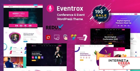 Eventrox v1.0 - Conference and Event WordPress Theme 62607