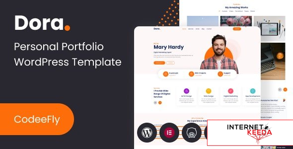 Dora v1.0 - Personal Portfolio WordPress Theme 62737