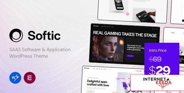 Softic v1.2.1 - SAAS Software & Application WordPress Theme 65891