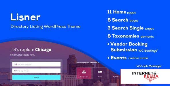 Lisner v1.4.0 - Modern Directory Listing WordPress Theme 63134