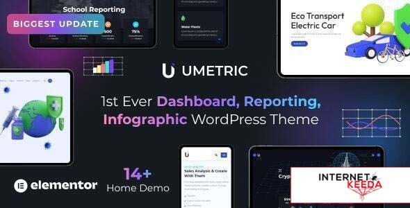 Umetric v2.0.1 - WordPress Dashboard, Reporting and Infographic Theme 63206