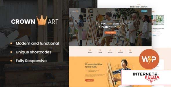 Crown Art v1.2.11 - Drawing and Music School WordPress Theme 63308