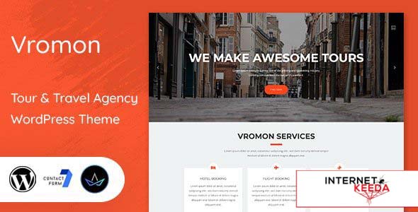 Vromon v1.9 - Tour & Travel Agency WordPress Theme 63312