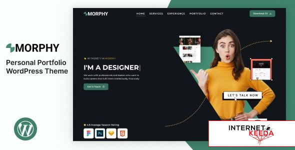 Morphy v1.0 – Personal Portfolio WordPress Theme 63358