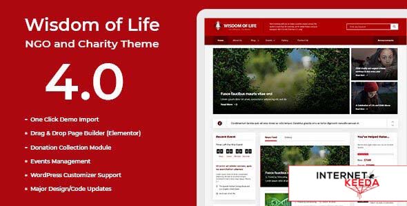 Wisdom Of Life v4.0 - NGO and Charity Theme 63394