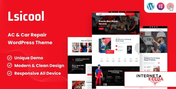 Lsicool v1.0 - AC & Car Repair WordPress Theme 63493