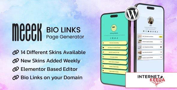 Meeek v1.0.1 - Elementor Bio Links Builder for WordPress 63717