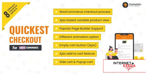 Instantio v3.1.0 - WooCommerce All in One Cart and Checkout 63998