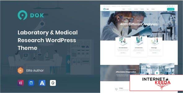 Ninedok v1.1.4 - Laboratory & Research WordPress Theme 64773