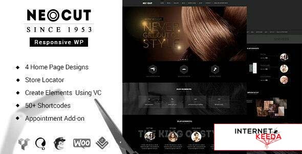 Neo Salon v3.4 - Barber Shop WordPress Theme 64912