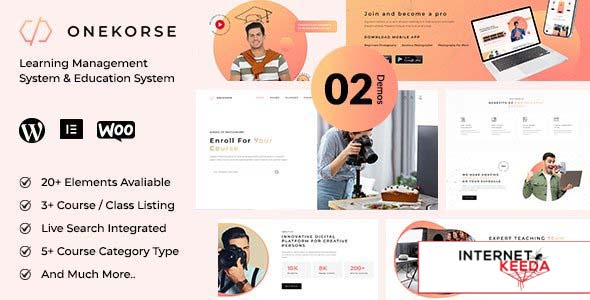 Onekorse v1.0.2 - LMS Education Theme 65061