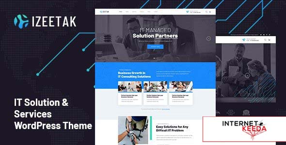 Izeetak v1.2.5 – IT Solutions & Services WordPress Theme 65215