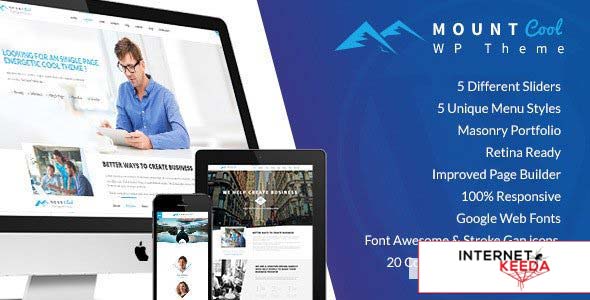 MountCool v1.2.8 - Single Page Portfolio WordPress Theme 65262