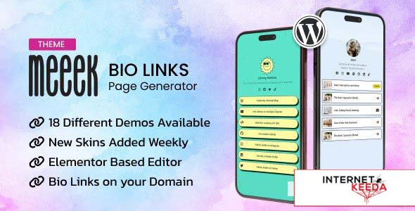 Meeek v1.3 - Bio Links Builder Theme 65309