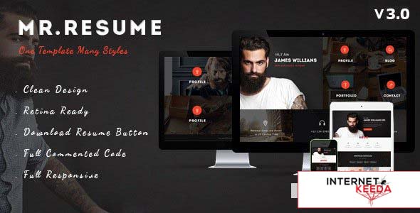 Morgan v3.5.0 - Resume, vCard, Personal, Profile and Portfolio WP Theme 65586