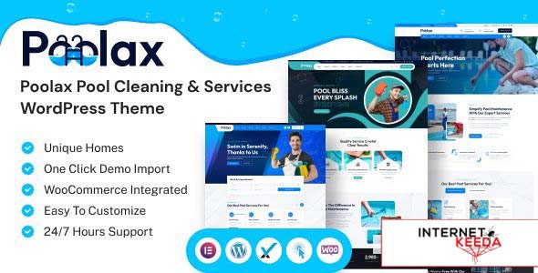 Poolax v1.0 – Pool Cleaning & Services WordPress Theme 65640